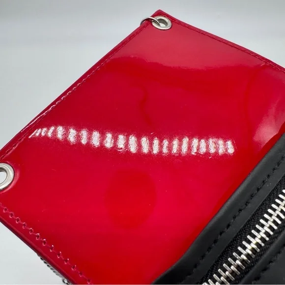 Dior Rouge Chain Red and Black Makeup Bag